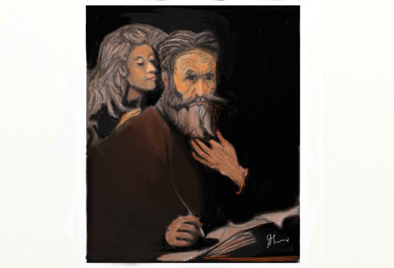 Click image for larger version. 

Name:	Evangelist Mathais   and  the  Angel    by   Rembrandt   sterter  No  4    CPY   by   8+.jpg 
Views:	120 
Size:	44.0 KB 
ID:	100195
