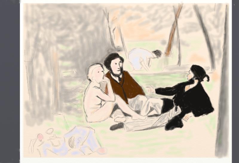 Click image for larger version. 

Name:	Luncheon    out  on  the   Grass     by Manet   starter no1     cpy   by  8+.jpg 
Views:	156 
Size:	60.2 KB 
ID:	100280
