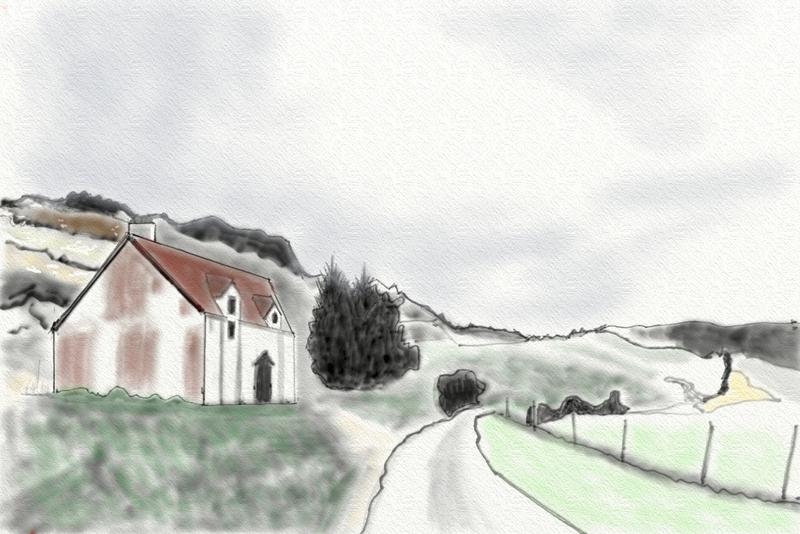 Click image for larger version. 

Name:	Barn in the Hills   by   Dave Jn     my  starter no1.jpg 
Views:	168 
Size:	419.4 KB 
ID:	87574