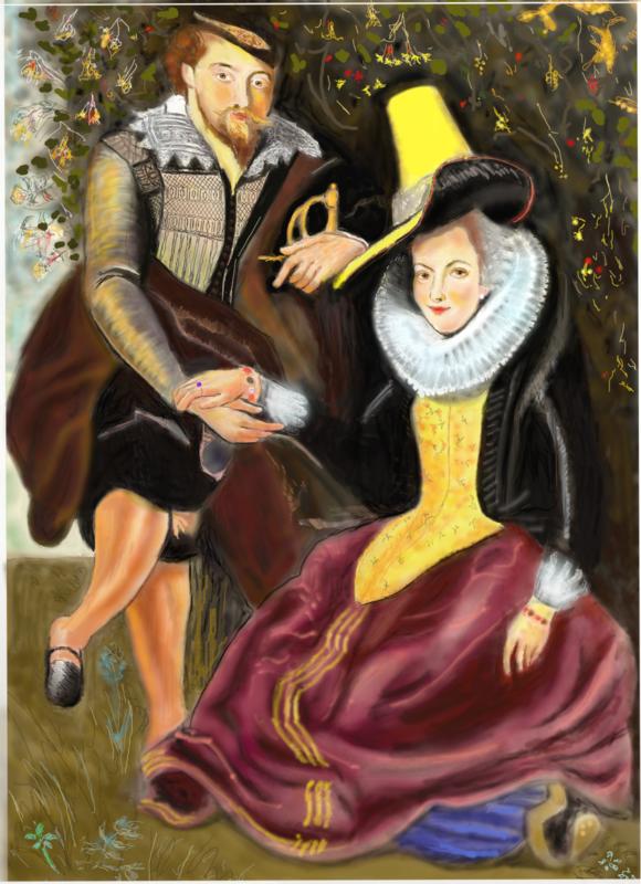 Click image for larger version. 

Name:	........Rubens  and his Wife, Isabella  Brant  in the Honeysuckle  Bower     FINN.jpg 
Views:	162 
Size:	278.8 KB 
ID:	97876