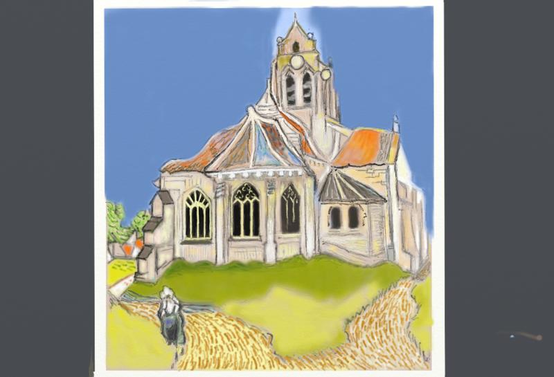 Click image for larger version. 

Name:	The   Church of  Auvers    France     FIN   FIN.jpg 
Views:	190 
Size:	64.8 KB 
ID:	100014