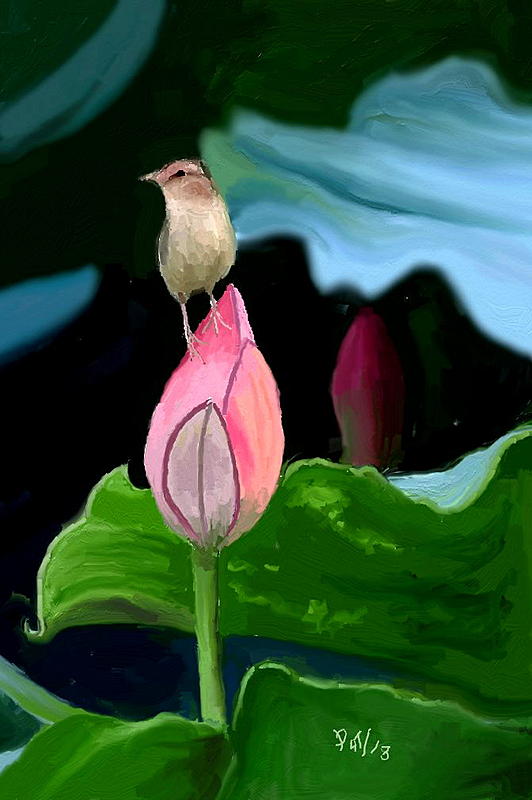 Click image for larger version. 

Name:	Bird on a Flower.jpg 
Views:	181 
Size:	95.1 KB 
ID:	95660