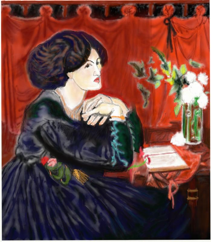 Click image for larger version. 

Name:	Pre raph   Jane Morris  or the Blue Silk Dress    by    Rossetti    Starter No 5   png.jpg 
Views:	163 
Size:	117.1 KB 
ID:	95103