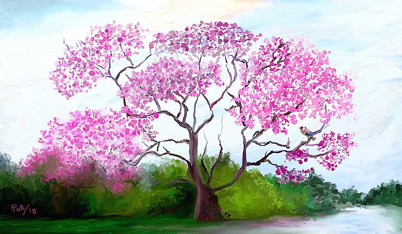 Click image for larger version. 

Name:	Blossom Tree and  Finch.jpg 
Views:	200 
Size:	344.3 KB 
ID:	95013
