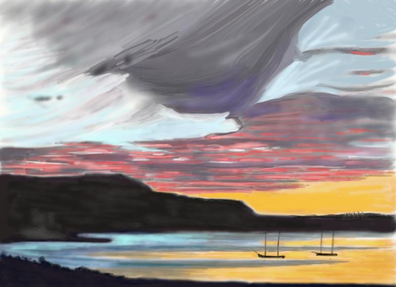 Click image for larger version. 

Name:	Evening   Sky     By Freddy   Church     FINN.jpg 
Views:	175 
Size:	151.8 KB 
ID:	89228
