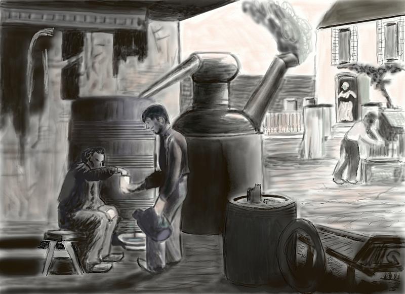 Click image for larger version. 

Name:	At  the Distellery    Charcoal   by  LHermitte     FINN.jpg 
Views:	152 
Size:	193.8 KB 
ID:	90009
