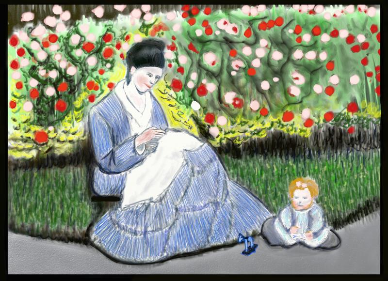 Click image for larger version. 

Name:	Camille Monet and a Child in the Artist's Garden in Argenteuil        FIMM  a.jpg 
Views:	193 
Size:	425.3 KB 
ID:	84945